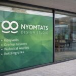 nyomtatott, laminált üveg matrica